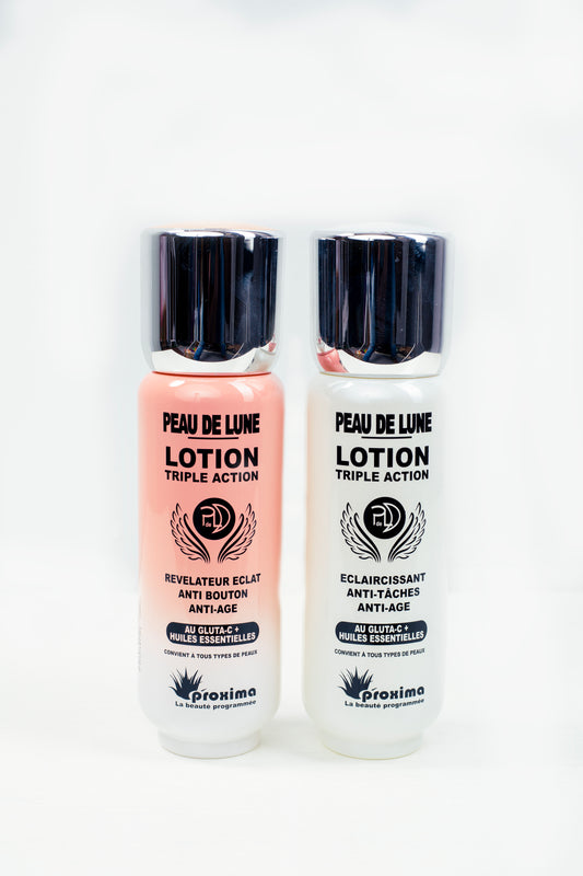 Lotion Triple Action Peau De Lune Au Gluta-C + Huile Essentielles